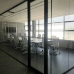 Office glass partition work